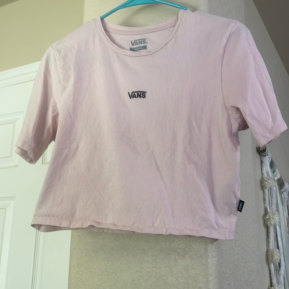 Pink vans crop top